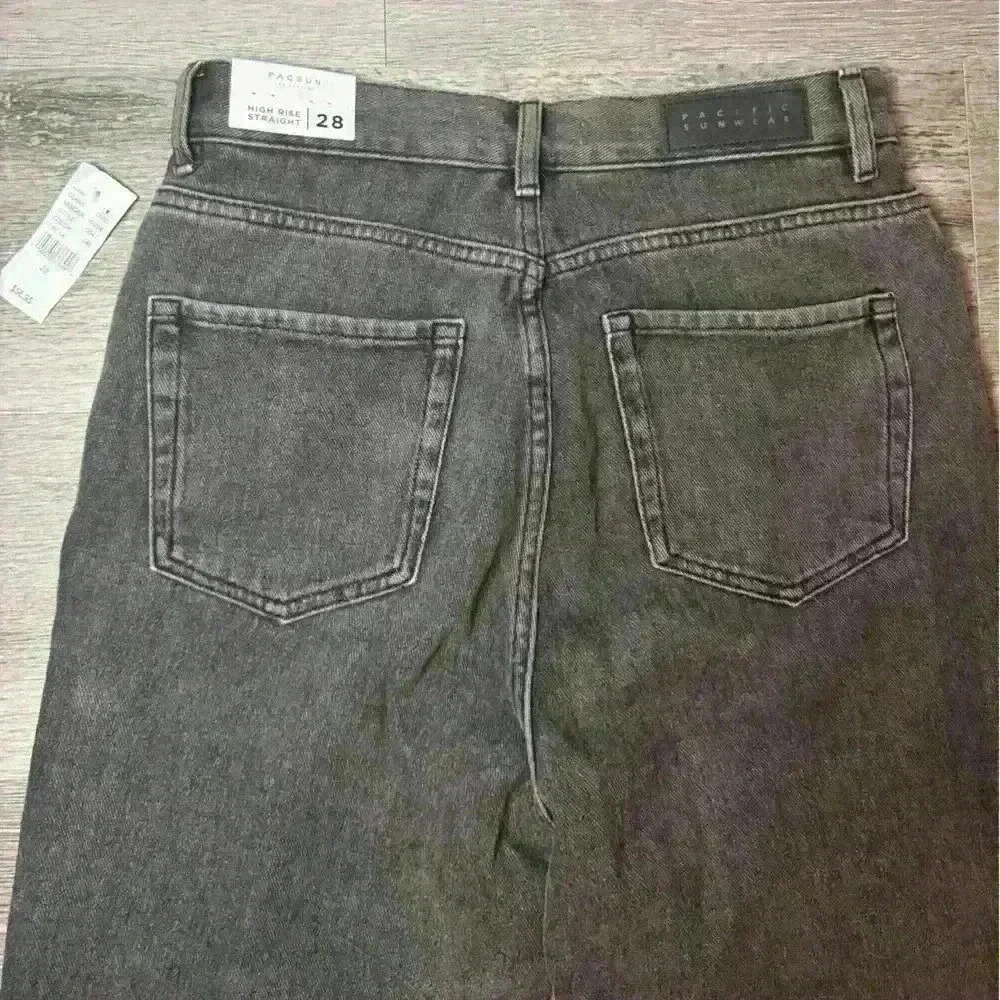 Pacsun High rise straight jeans size 28 style 0047 color 0860 - Picture 3 of 13